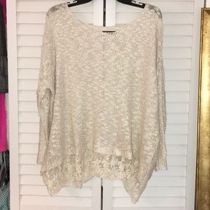 Cream knit sweater